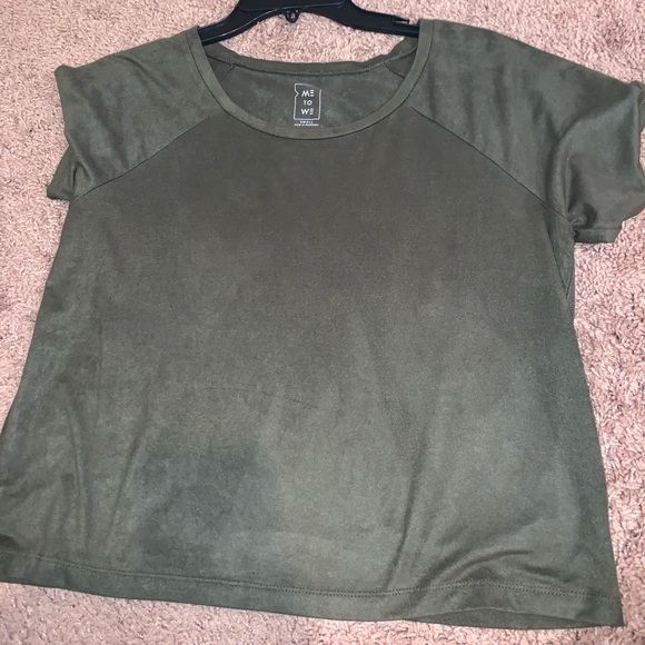 Army Green crop top - Picture 2 of 3